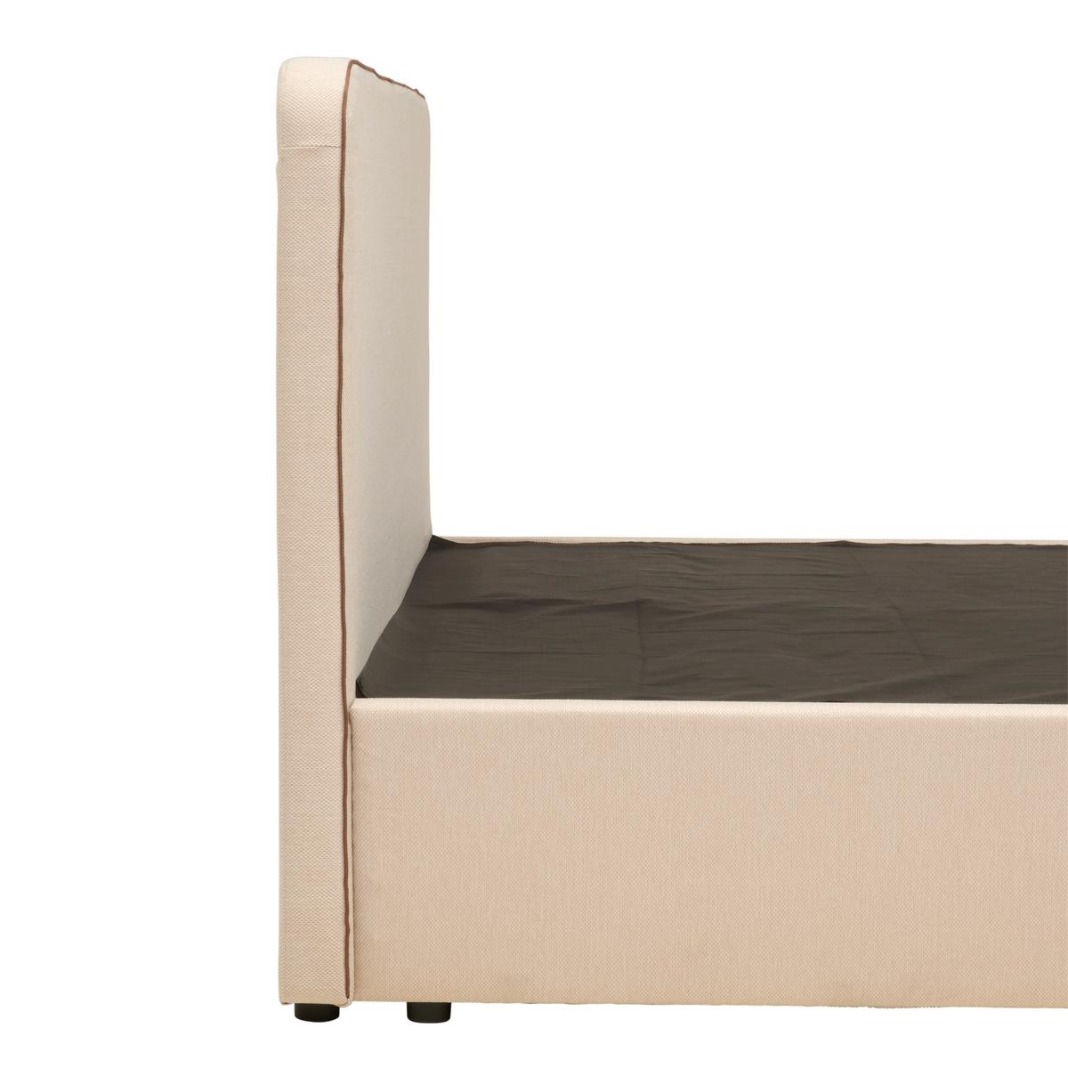 Boxspringbett Mit Topper 180x200 Cm Anton Beige - Beige, KONVENTIONELL, Holz/Textil (180/200cm) - P & B