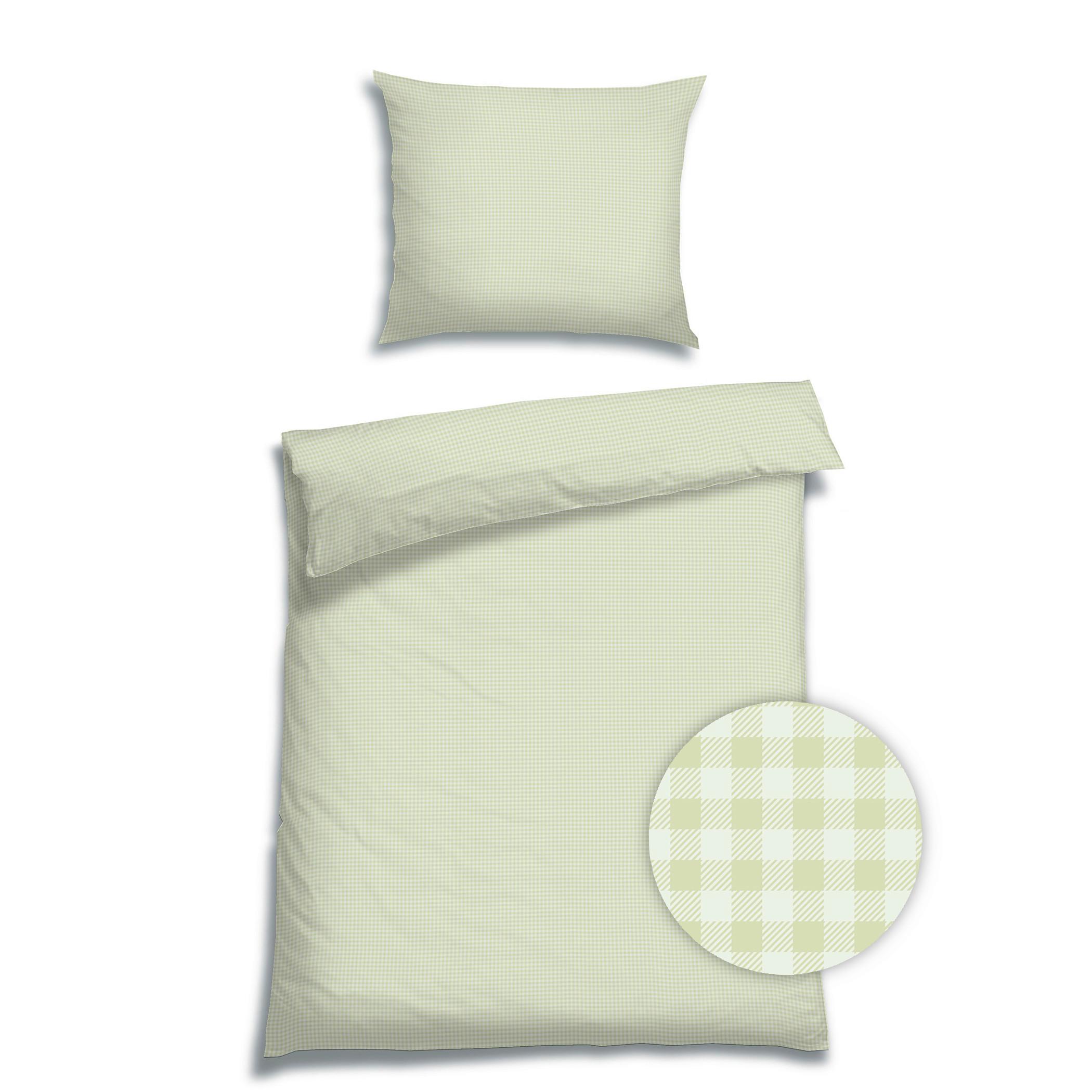 POVLEČENÍ S41.005.KARO FIVE SALBEI - šalvějově zelená, Basics, textil (140/200cm) - Florella