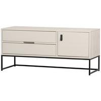 Lowboard Silas Hellgrau B: 120cm - Hellgrau/Schwarz, Design, Holz (120/55/44cm) - Livetastic