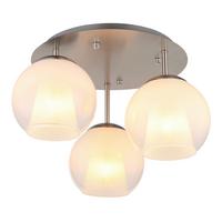 Deckenleuchte Barry Chromfarben Klar D: 41cm - Klar/Chromfarben, Basics, Glas/Metall (41/28.5cm) - Globo