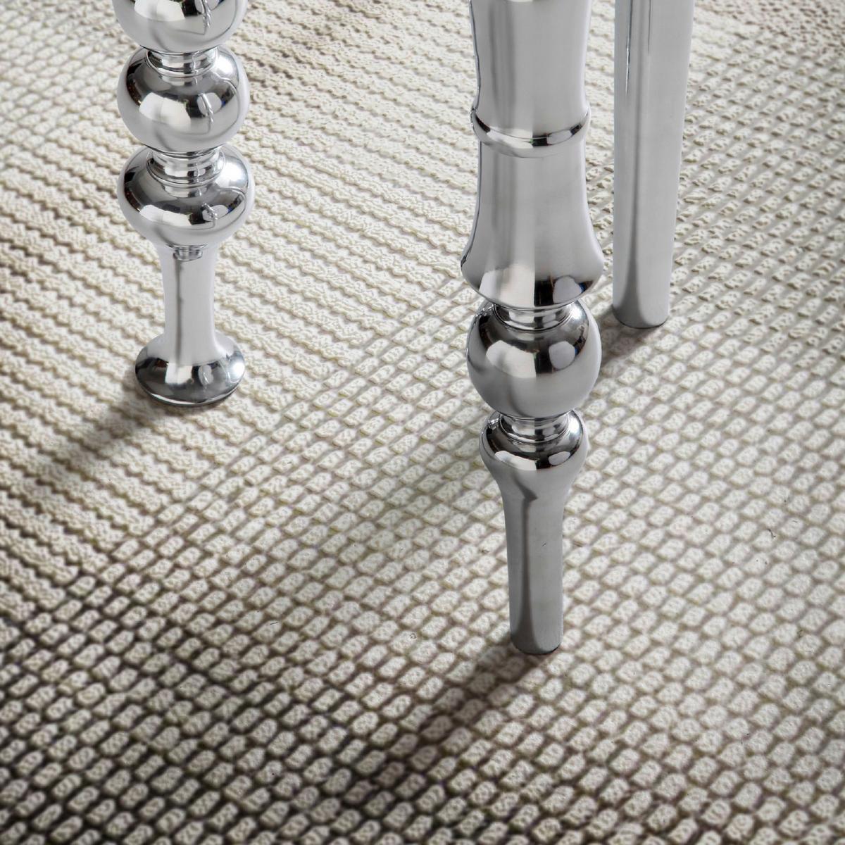 Beistelltisch Aluminum Silberfarben D: 44cm - Silberfarben, Design, Metall (44/63cm) - MID.YOU