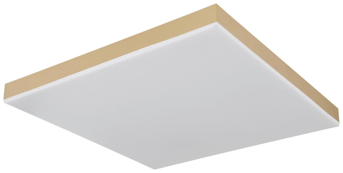 Led-deckenleuchte 41594d2m - Messingfarben/Weiß, Basics, Kunststoff/Metall (45/45/6,5cm) - Globo