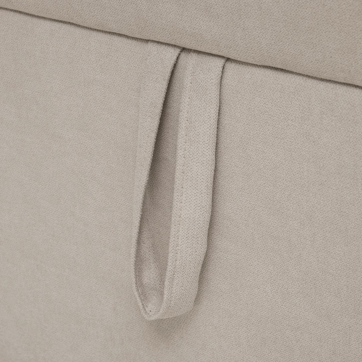 Postel boxspring s toperem, 180x200 cm, béžová - černá/béžová, Moderní, kov/dřevo (180/200cm) - Bessagi Home