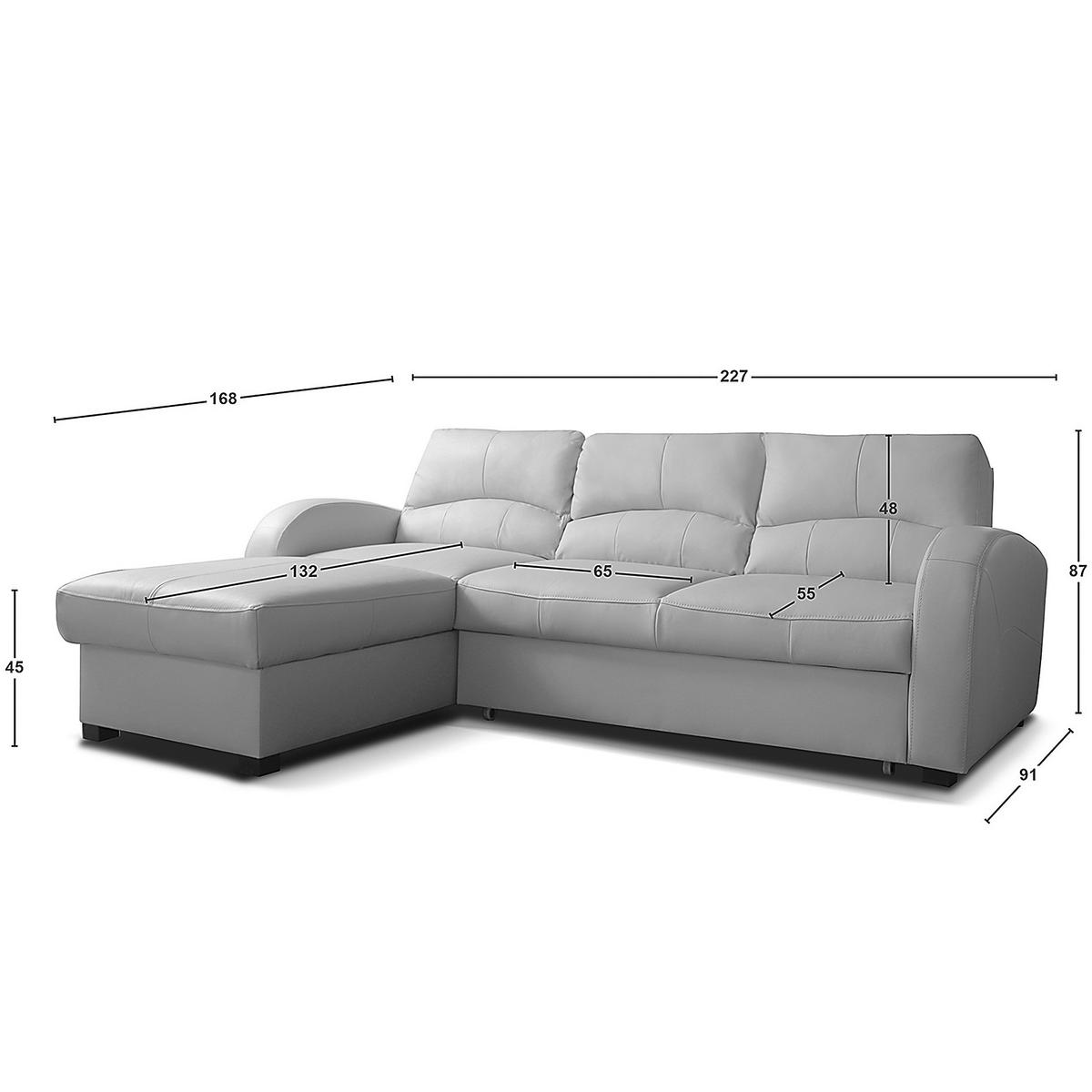 Ecksofa Tilo Schlammfarben S: 168 cm - Schlammfarben/Schwarz, Design, Leder/Textil (168/227cm) - Livetastic