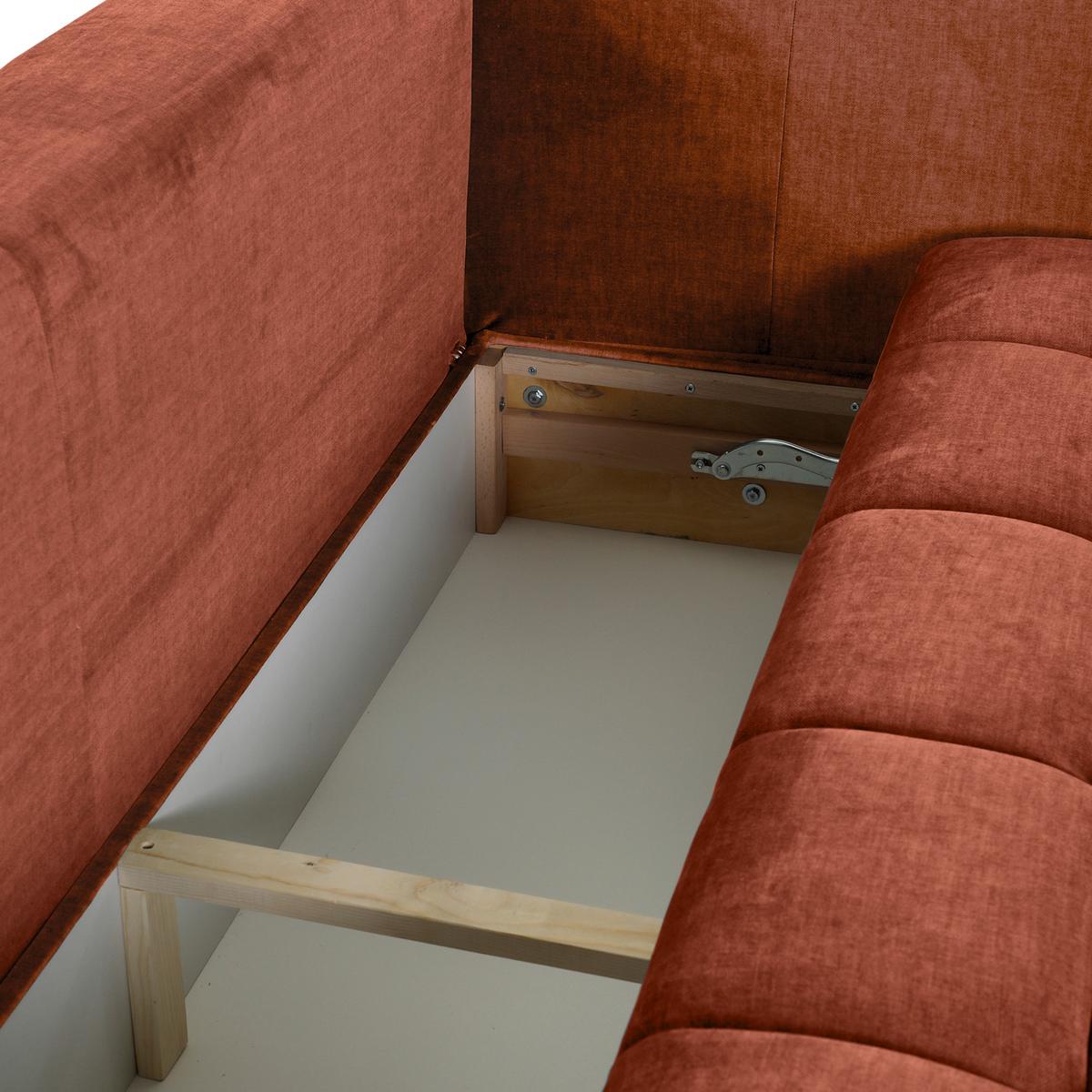 2-Sitzer-Sofa Mit Schlaffunktion Meyford B:250cm - Rostfarben/Schwarz, KONVENTIONELL, Textil (250/70/118cm) - MID.YOU