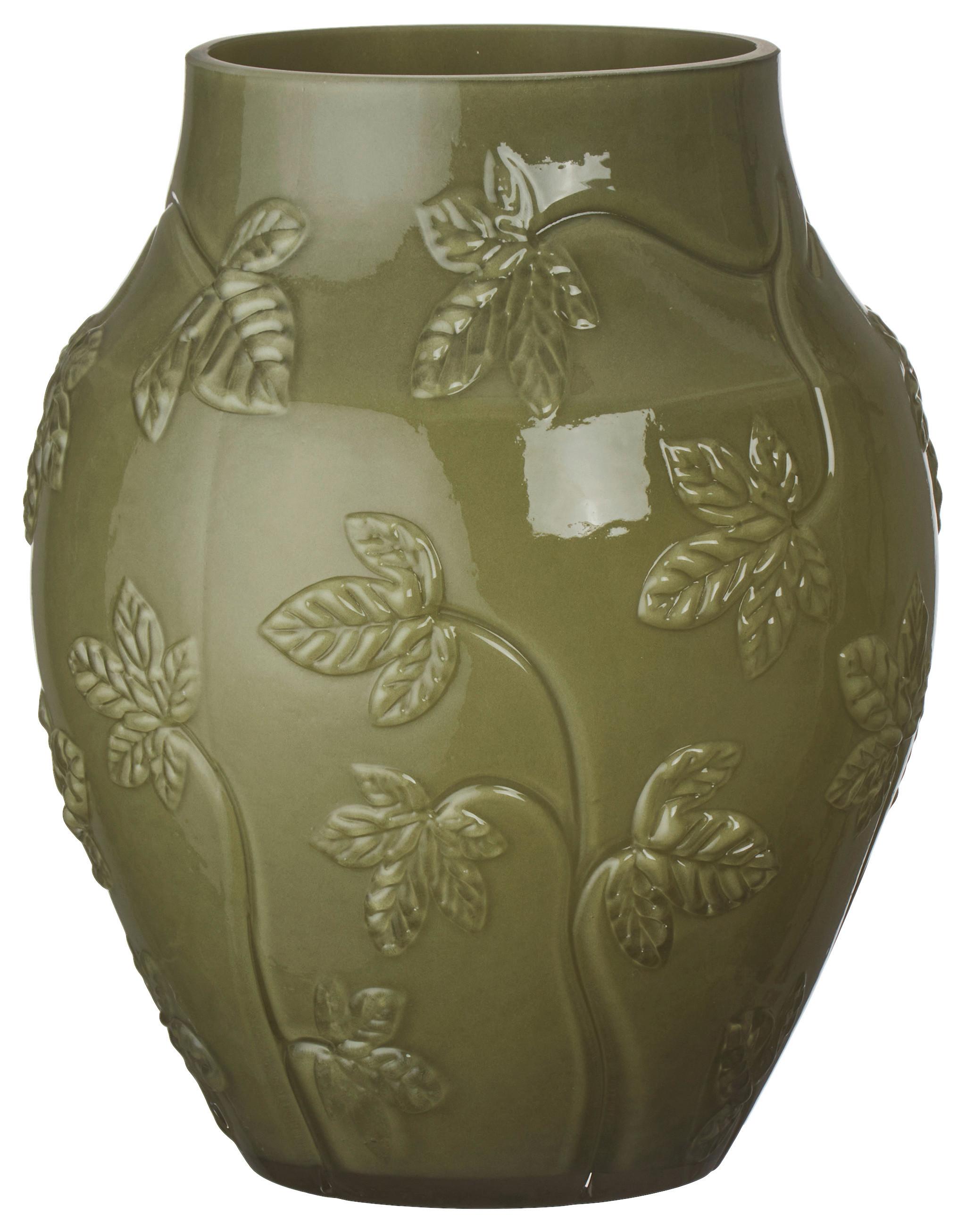 VÁZA VEX - zelená, Konventionell, sklo (19/23cm) - Mömax