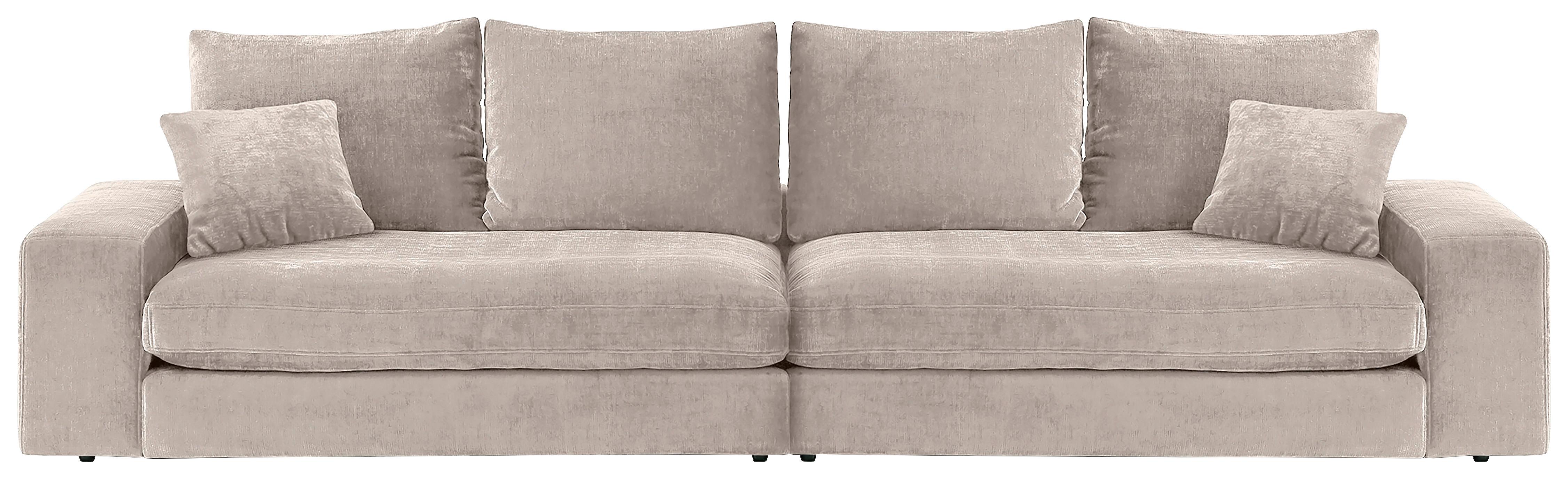 Bigsofa Be Relaxed - Creme/Schwarz, MODERN, Textil (273/67/125cm) - MID.YOU