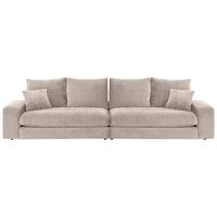 Bigsofa Be Relaxed - Creme/Schwarz, MODERN, Textil (273/67/125cm) - MID.YOU