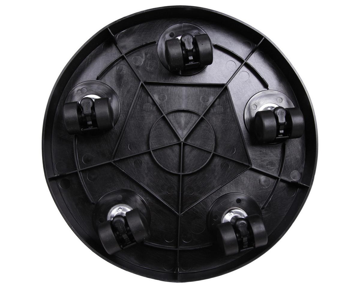 Pflanzenroller Kunststoff Anthrazit Ø 30 cm - Anthrazit, Basics, Kunststoff (30/5/30cm)