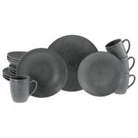 Kombinovaná souprava CATANIA ANTRACIT, 16-dílný - antracitová, Design, keramika - Creatable