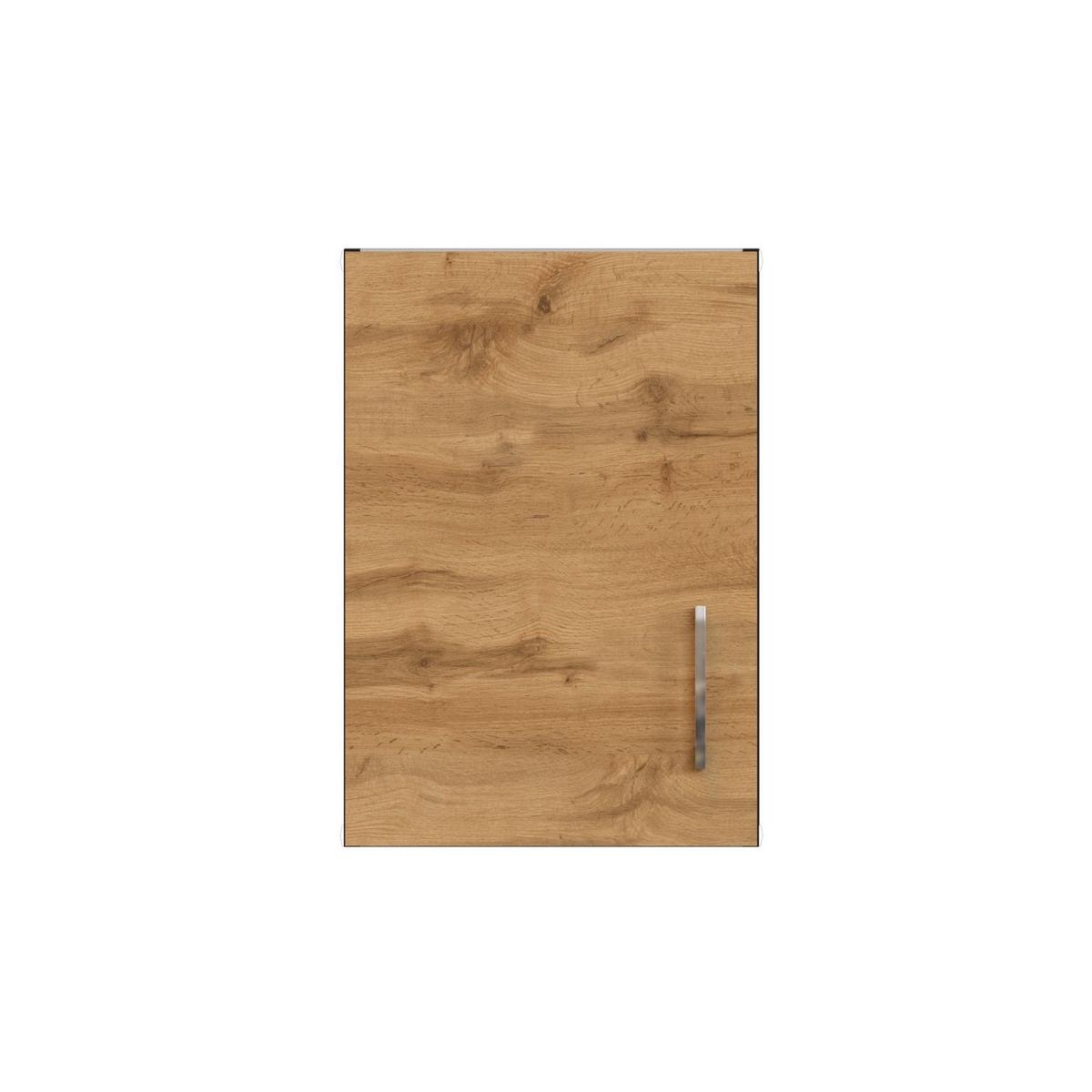 Küchenoberschrank B : 40 cm Eiche Dekor 1 Drehtür - Anthrazit/Eiche Wotan, MODERN, Holzwerkstoff (40/57/34cm) - Held