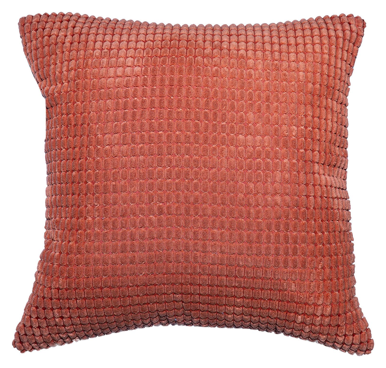 Zierkissen Halina 45x45 cm Fleece Coralle mit Zipp