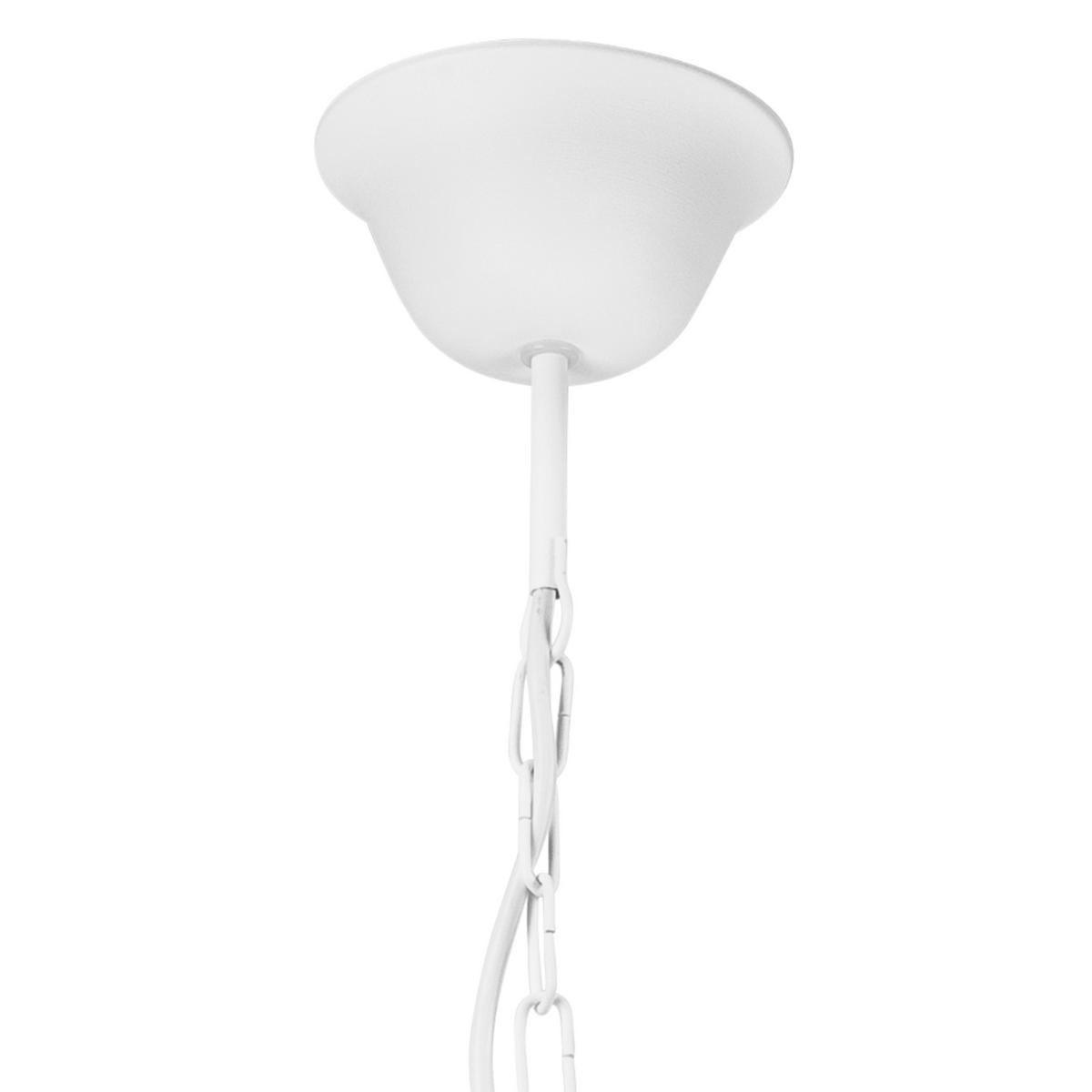 Kronleuchter 44163 Lucy - Weiß Hochglanz, KONVENTIONELL, Metall (58/100cm)