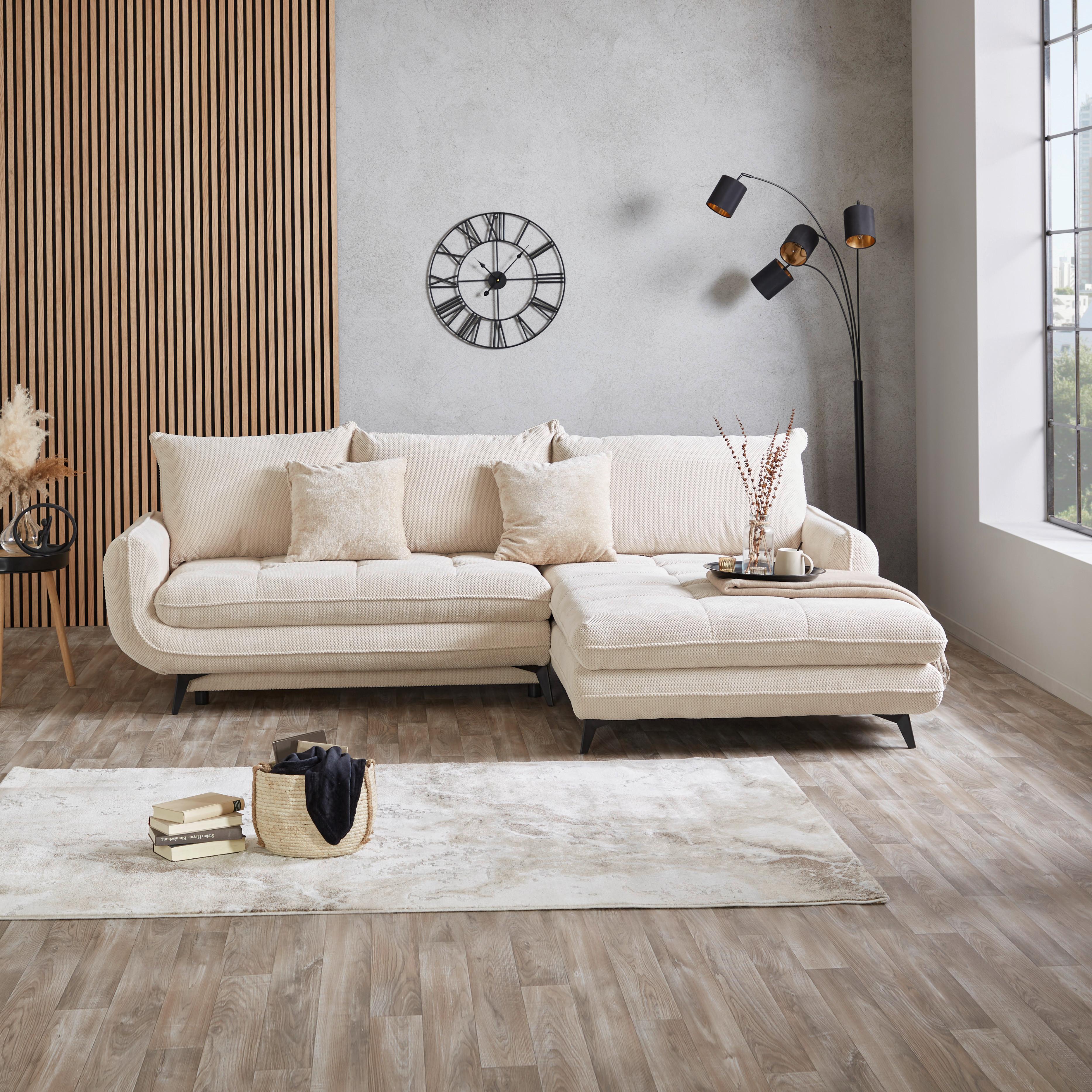 Ecksofa mit Schlaffunktion Wave Beige