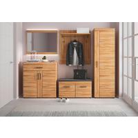 Garderobenset Cortina Eiche Dekor B: 394,4 cm - Eichefarben, Trend, Holzwerkstoff (394,4/195/38cm)
