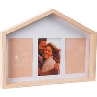 Képkeret House - natúr színű/fehér, faalapú anyag (36,6/27,2/4cm)