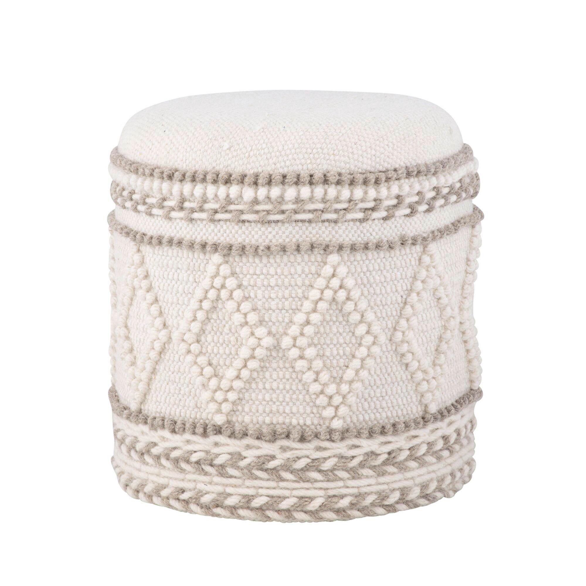 TABURETKA WL7.419 - krémová, Basics, textil (40/45/40cm) - Livetastic