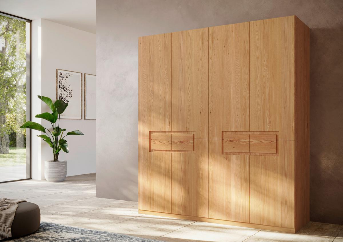 Drehtürenschrank Farina, Buchefarben B: 202 Cm - Buchefarben/Kernbuche, MODERN, Holz (202/223/62cm) - MID.YOU