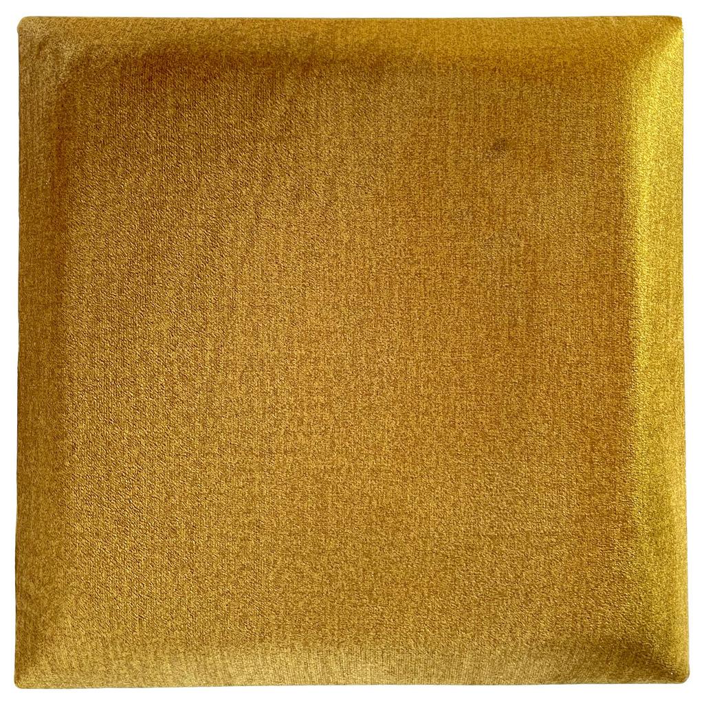 Polsterpaneel 2er-Set 30x30 cm quadratisch, Honigfarben