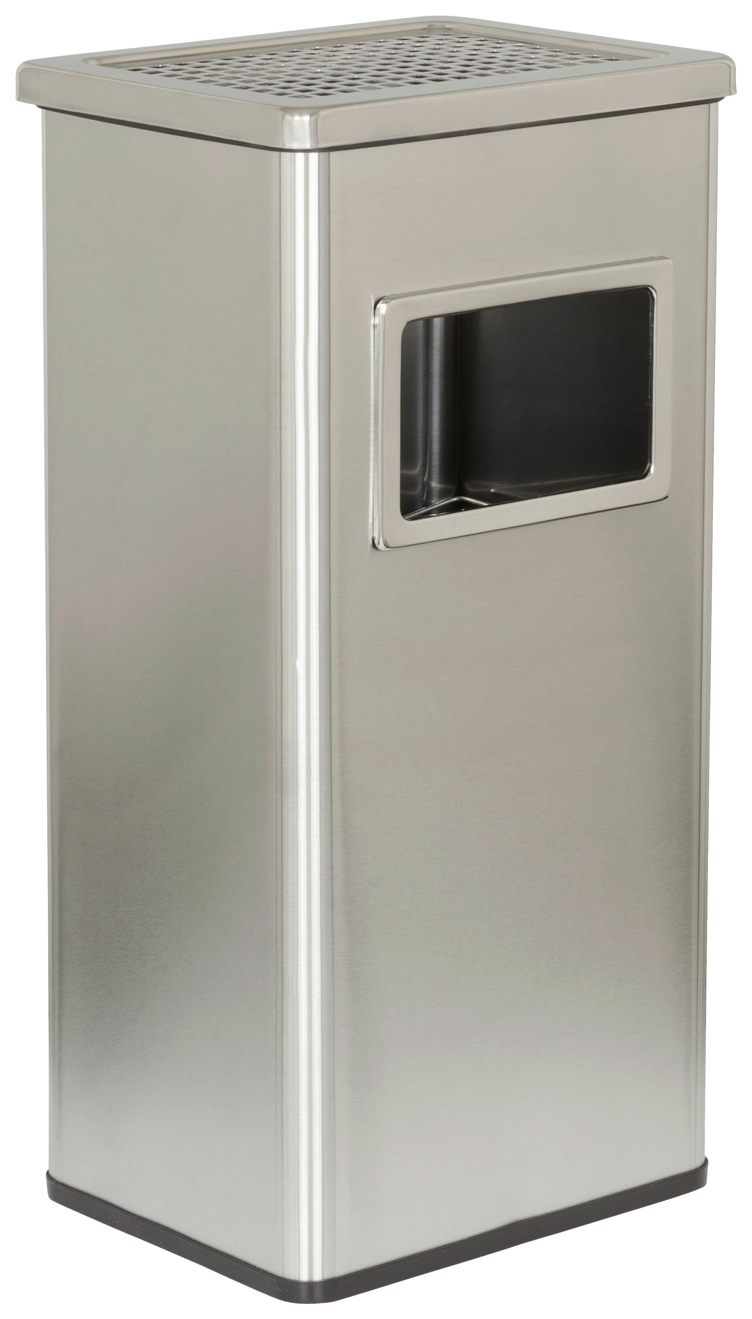 Aschenbecher Clean I Silberfarben - Silberfarben, MODERN, Metall (29/61/23cm) - MID.YOU