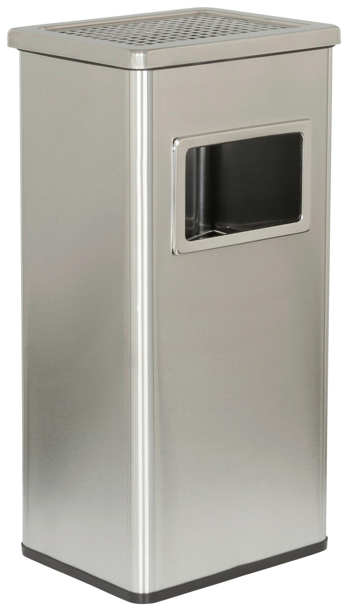 Aschenbecher Clean I Silberfarben - Silberfarben, MODERN, Metall (29/61/23cm) - MID.YOU