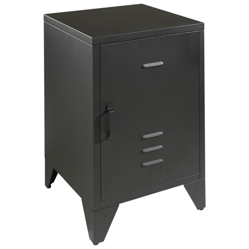 NACHTKÄSTCHEN Bronxx Schwarz B: 40 cm