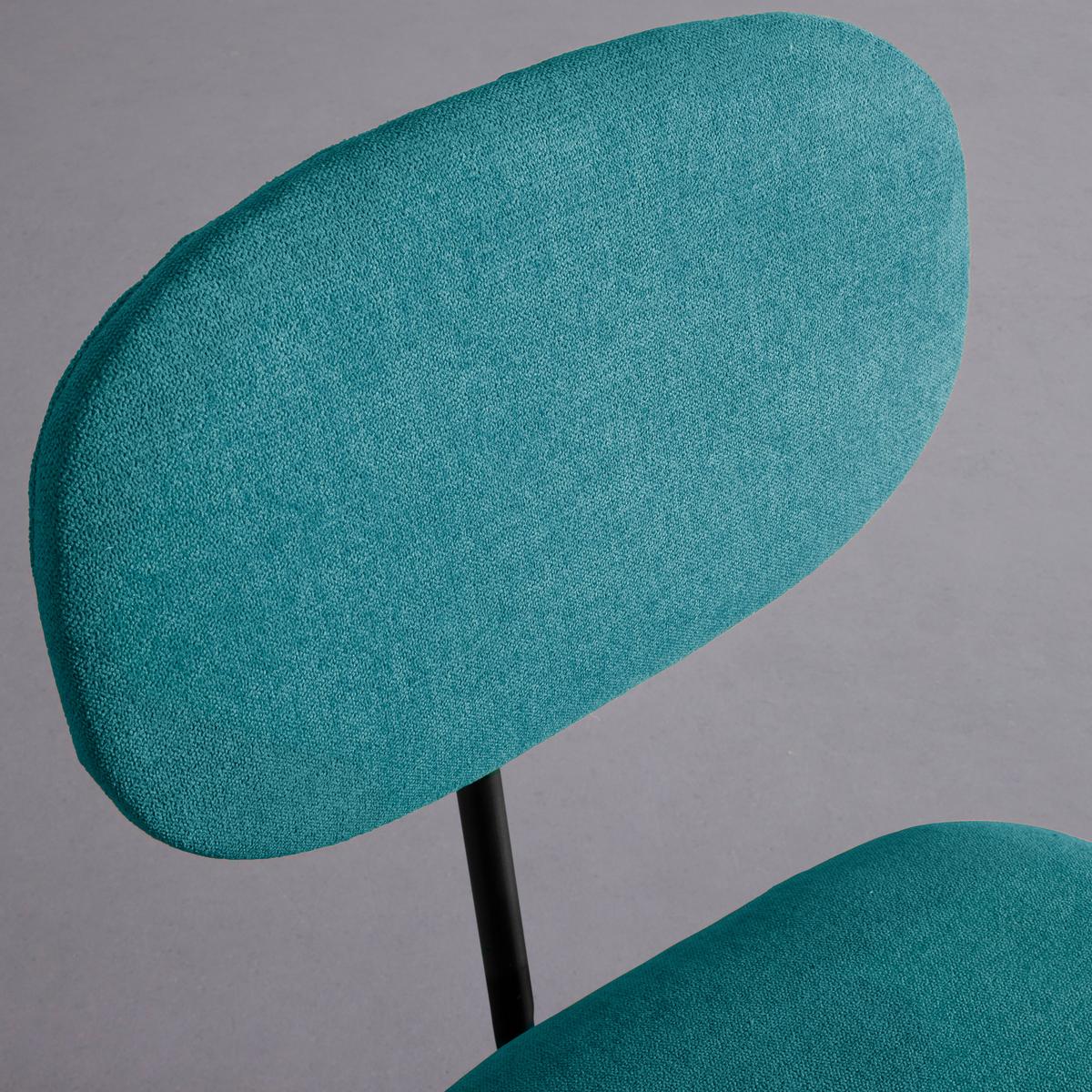 Sada 2ks židlí PINO tyrkis - černá/tyrkysová, Moderní, kov/dřevo (46/80/55cm) - PBJ