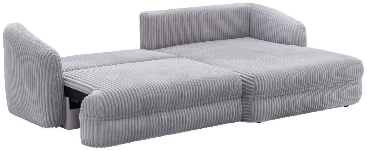Ecksofa Lush, Grau Schenkel: 284x161 cm - Terracotta/Schwarz, Design, Textil (284/161cm) - Livetastic