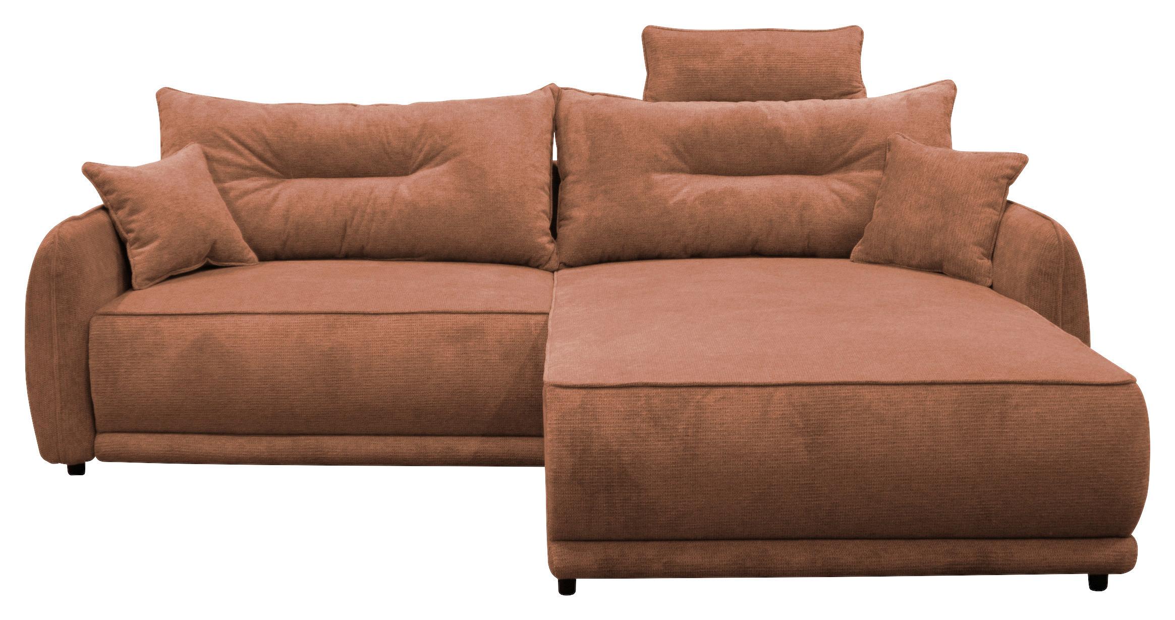 Ecksofa Fresh Rostfarben 264x195 cm - Rostfarben/Beige, Design, Textil (264/195cm) - MID.YOU
