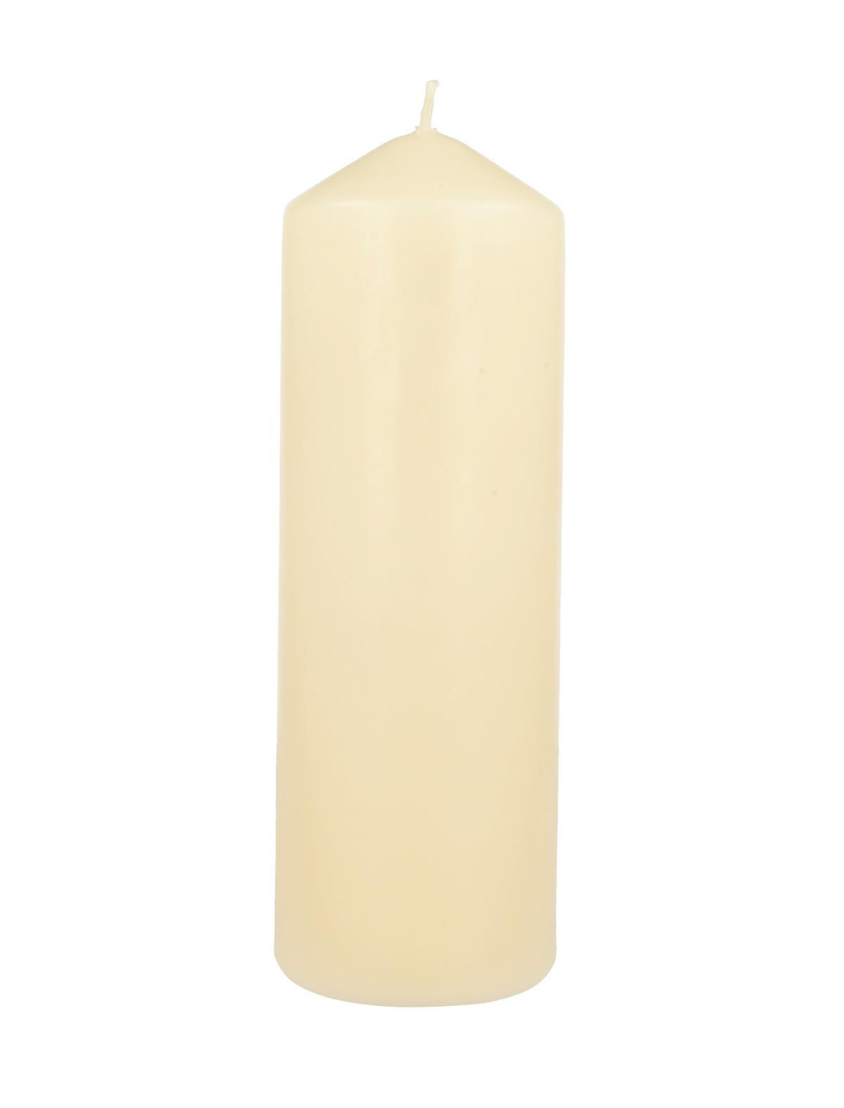 Stumpenkerze Christina - Creme, Basics, Naturmaterialien (6,6/20cm) - Luca Bessoni