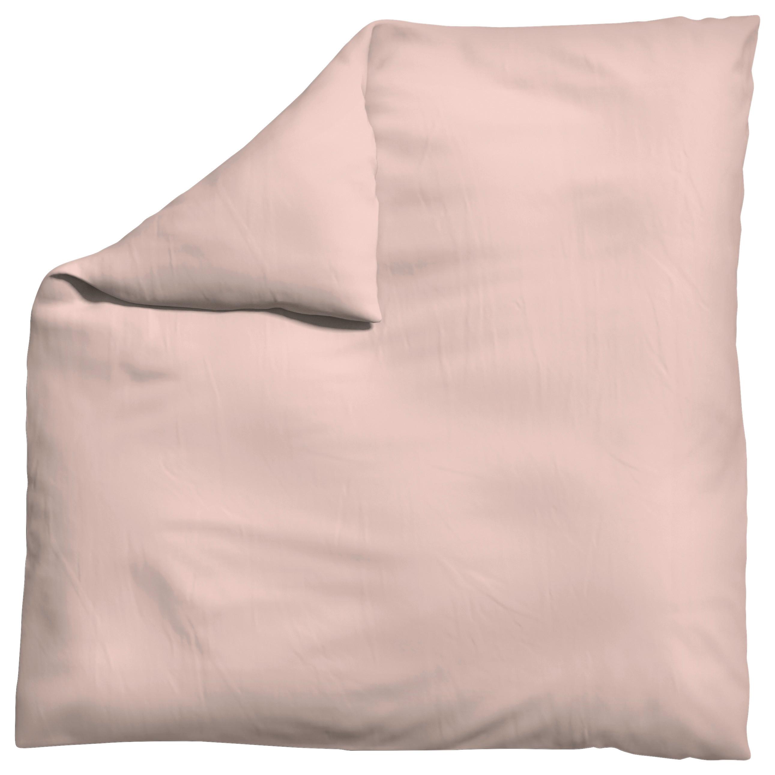 Bettdeckenbezug Knitted Jersey 200x200cm Hellrosa - Hellrosa, Basics, Textil (200/200cm) - Schlafgut