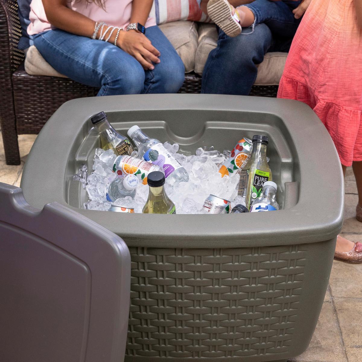Kühlbox 518399 - Grau, KONVENTIONELL, Kunststoff (73,7/45,7/78,7cm) - Ambia Garden