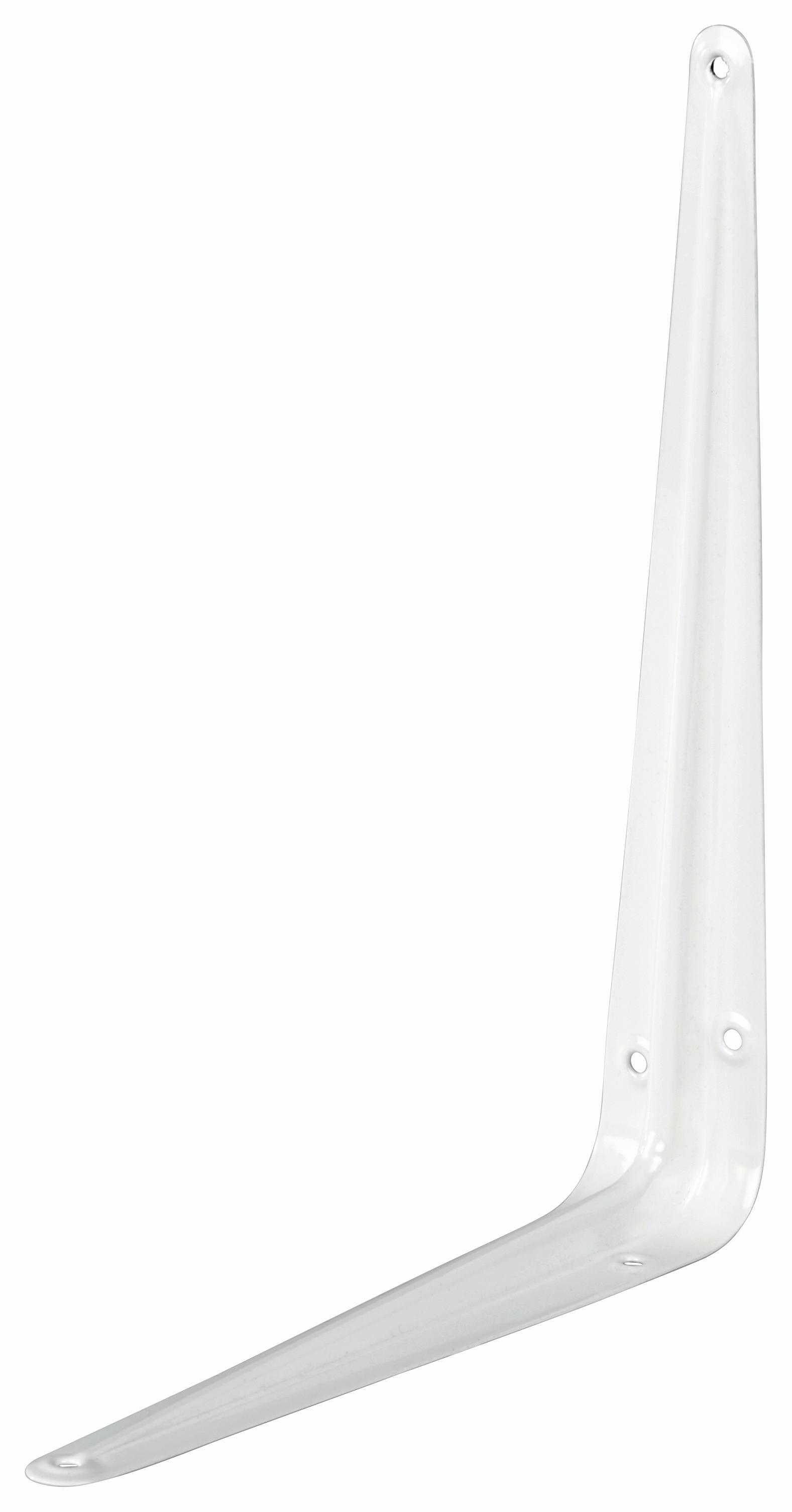 Regalkonsole 20 / 25 cm - Weiß, KONVENTIONELL, Metall (20/25cm)