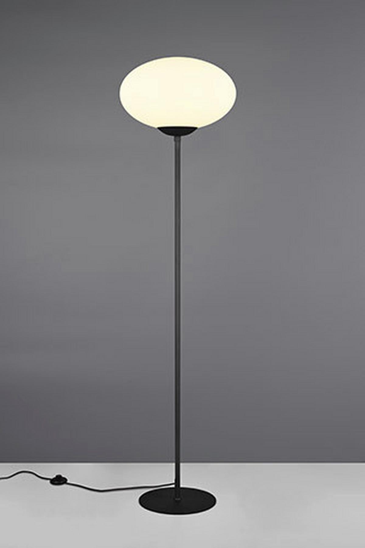 Stehleuchte 463100132 Fomento - Schwarz/Weiß, Basics, Glas/Metall (40/150cm) - Trio Leuchten