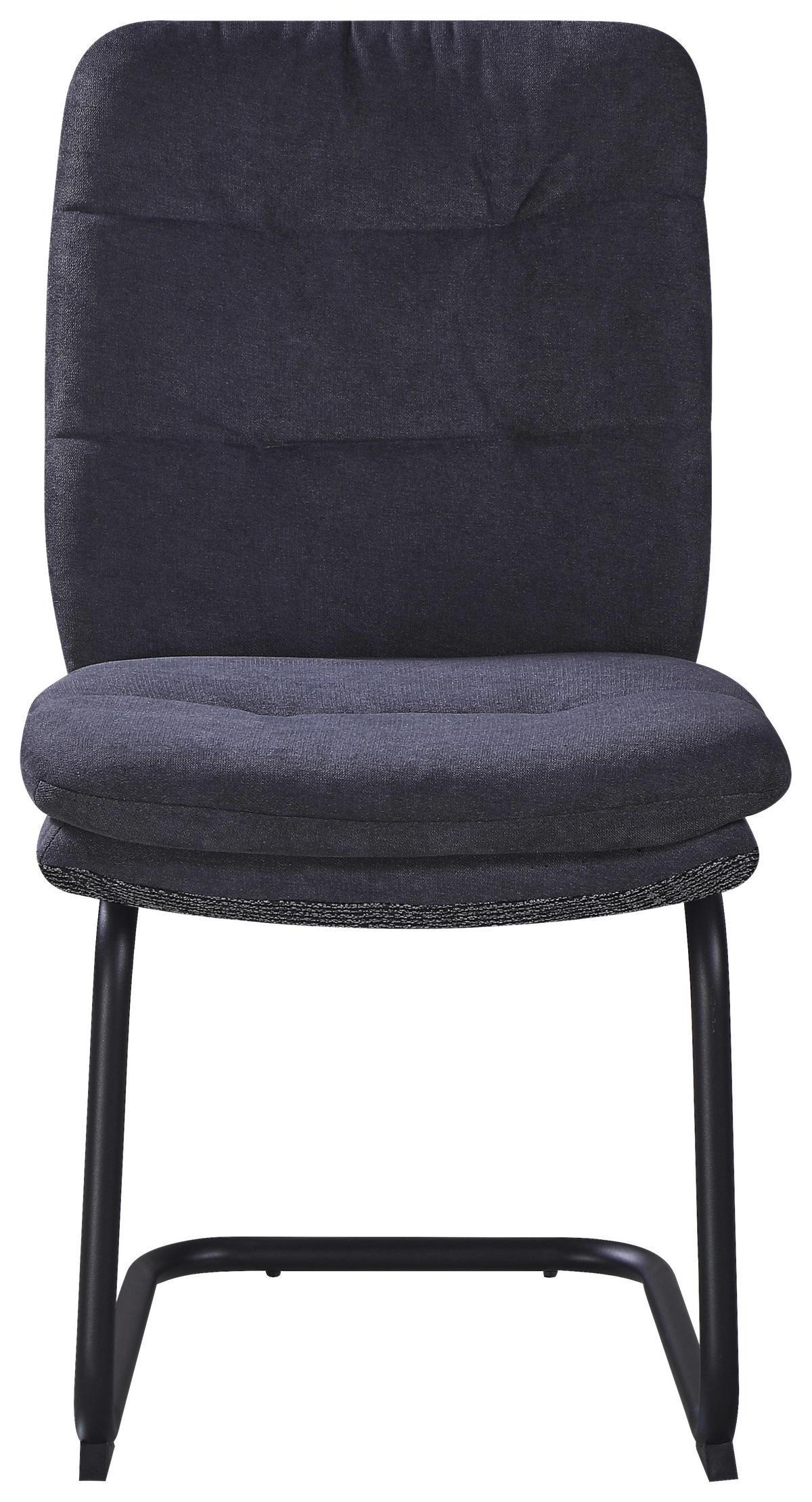 ŽIDLE NOVA - šedá/černá, Moderní, kov/textil (48/89/66cm) - Premium Living