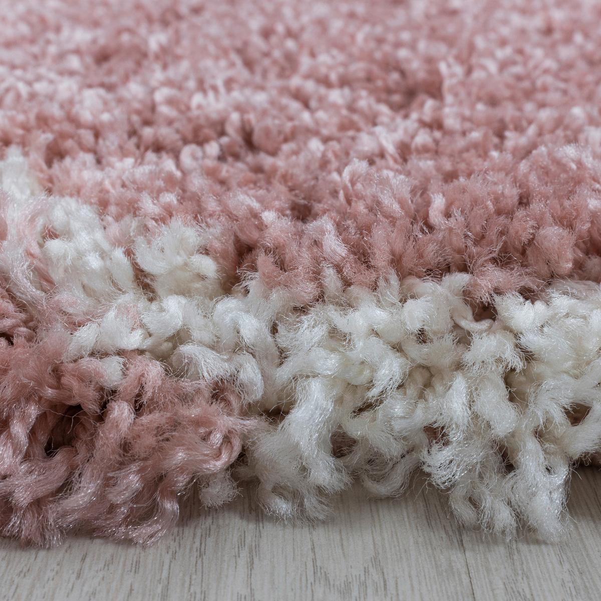Webteppich Rosa Naturfaser Salsa 80x150 cm - Rosa, Design, Textil (80/150cm)