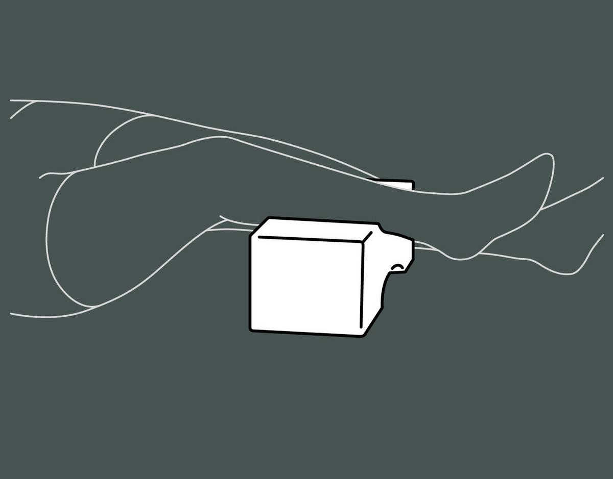 POLŠTÁŘ Polštář pod  kolena,25/25/15cm - bílá, Basics, textil (25/25/15cm)