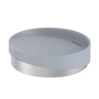 Miska na mydlo Kiru - sivá, Modern, kov/plast (11/3cm) - Premium Living