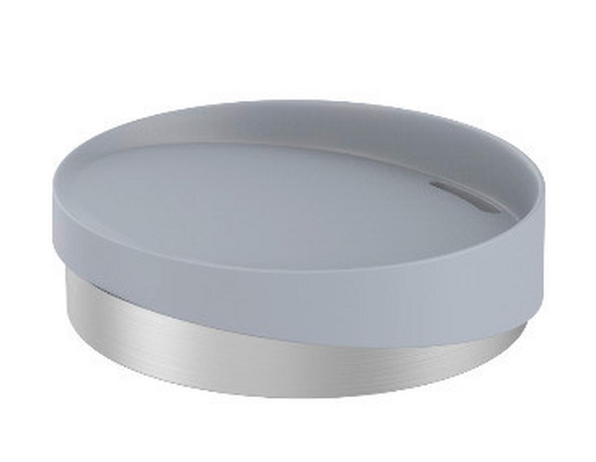 Miska na mydlo Kiru - sivá, Modern, kov/plast (11/3cm) - Premium Living