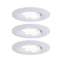 LED-DECKENLEUCHTE 99931 3ER SET - Weiß, Basics, Kunststoff (9cm) - Paulmann