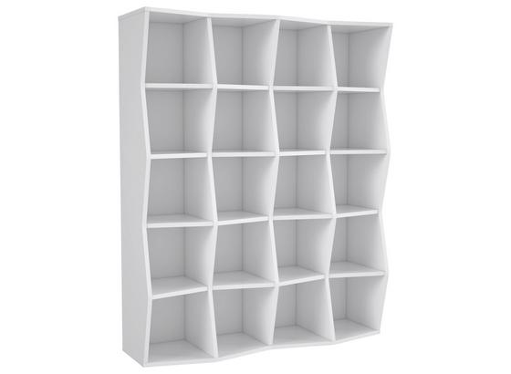 Regál Karpur -exklusiv- - biela, Moderný, kov/kompozitné drevo (147,2/182,3/42,7cm) Regál Karpur -exklusiv- - biela, Moderný, kov/kompozitné drevo (147,2/182,3/42,7cm)