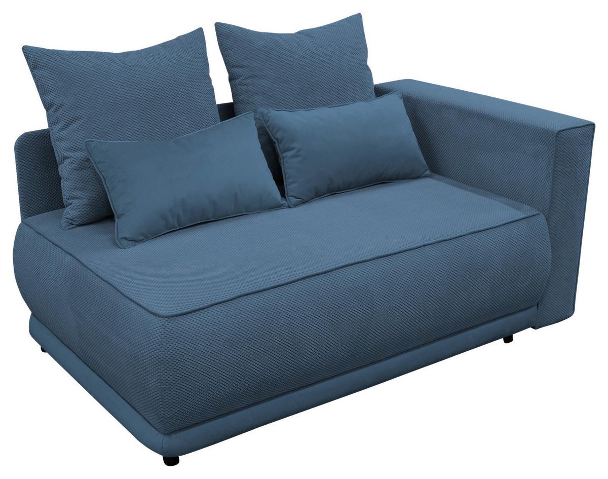 Récamiere Iga Re Blau B: 168 Cm - Blau/Rosa, Design, Textil (168/73/99cm) - MID.YOU