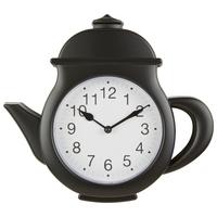 Falióra Resi - fekete/fehér, Design, műanyag/fém (25,5/23,2/4,2cm) - Luca Bessoni