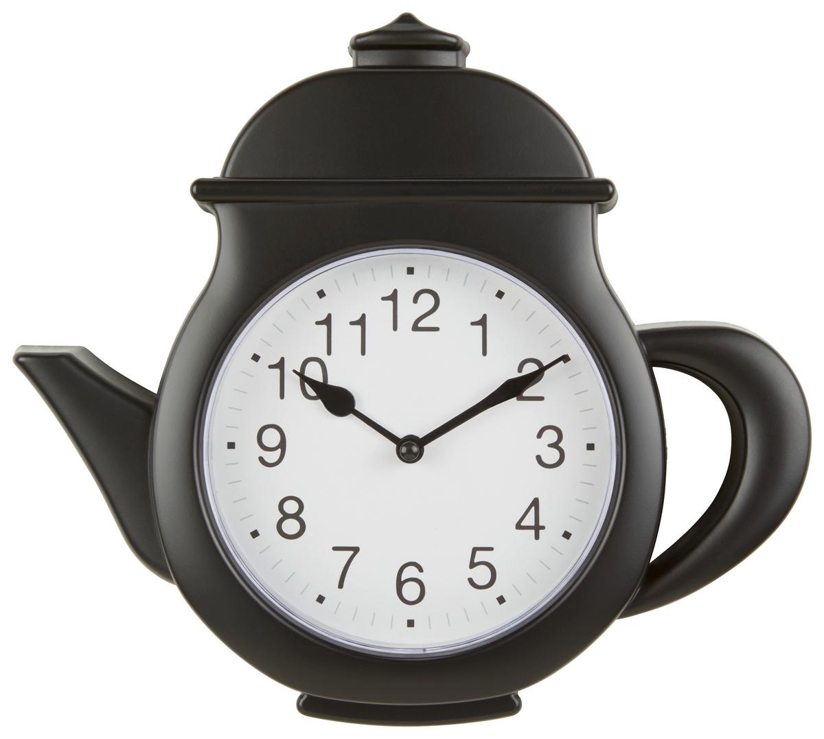 Falióra Resi - fekete/fehér, Design, műanyag/fém (25,5/23,2/4,2cm) - Luca Bessoni