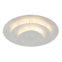 Led-deckenleuchte 48465-18s Heda - Silberfarben, Design, Metall (18/7cm) - Globo