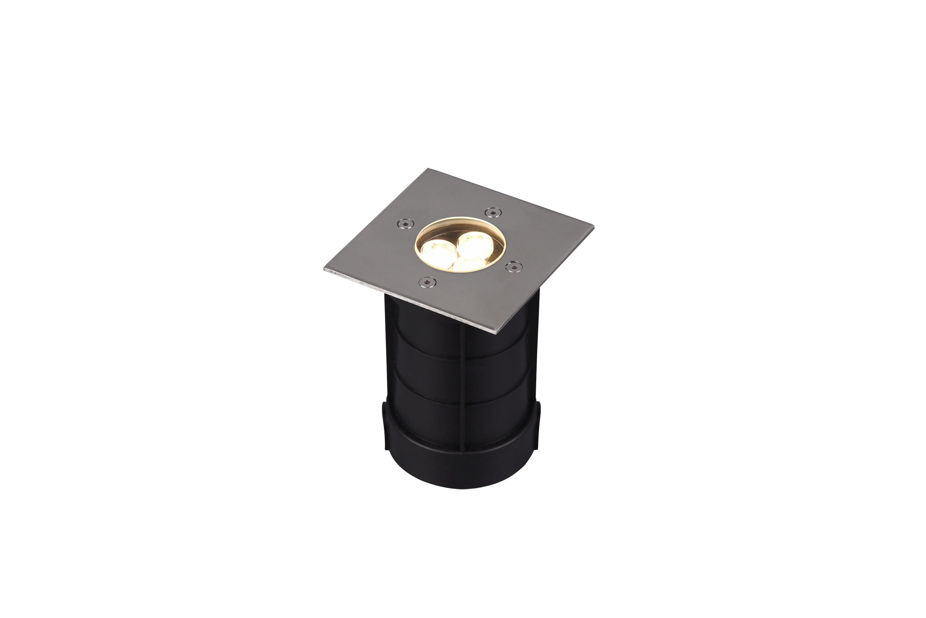 LED-Außenleuchte 3 Watt Edelstahl - Nickelfarben, Basics, Metall (11/14cm) - Trio Leuchten