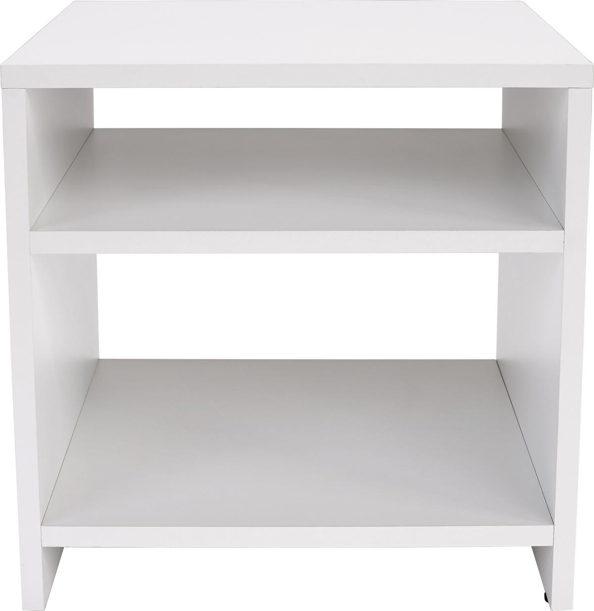 PRÍRUČNÝ STOLÍK LUCA LCT01 - biela, Modern, kompozitné drevo (40/40/37cm)