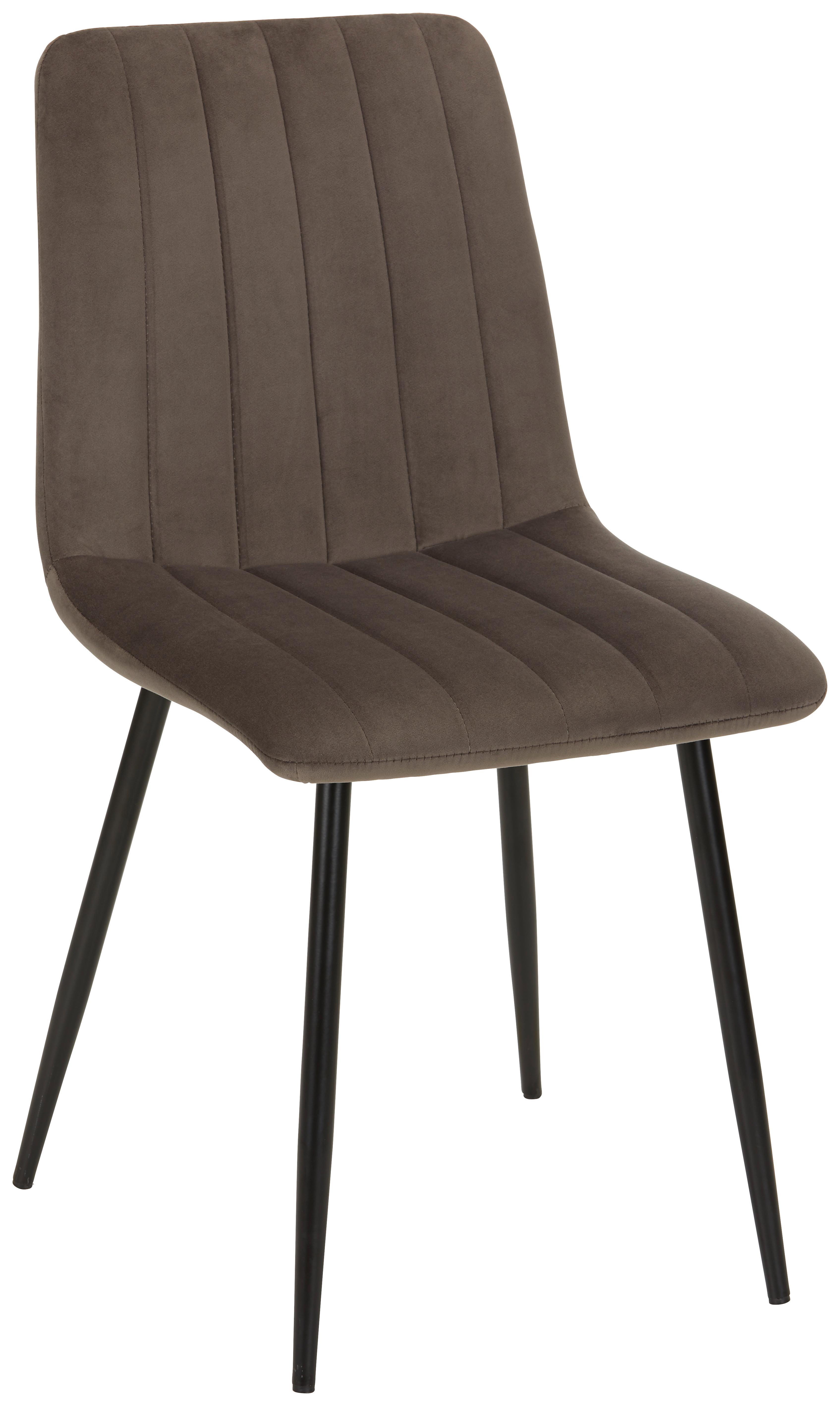 Židle LISA šedá - šedá/antracitová, Lifestyle, kov/textil (45/88/56cm) - Mömax
