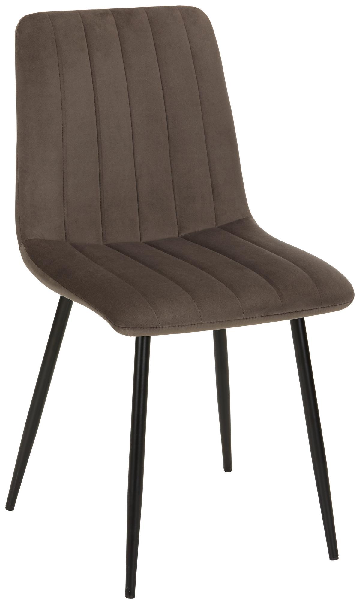 Stolička LISA sivá - sivá/antracitová, Lifestyle, kov/textil (45/88/56cm) - Mömax