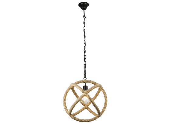 Hängeleuchte Mailo - Schwarz/Braun, MODERN, Weitere Naturmaterialien/Metall (40/125cm) Hängeleuchte Mailo - Schwarz/Braun, MODERN, Weitere Naturmaterialien/Metall (40/125cm)